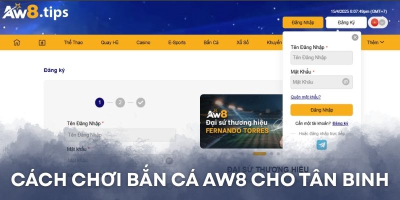 Hướng dẫn từng bước gia nhập sảnh game