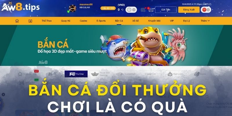 Nhiều phiên bản bắn cá nổi tiếng được yêu thích