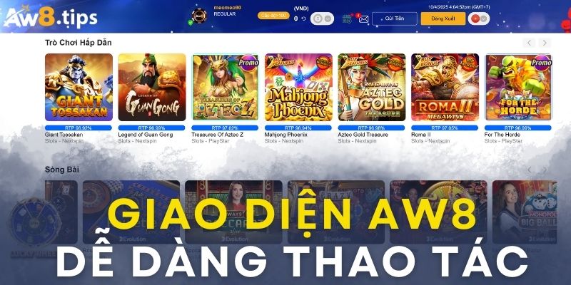 Trang chủ của nhà cái aw8