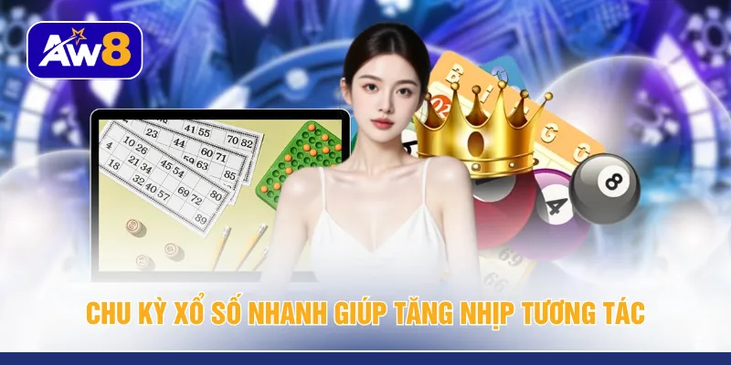 Chu kỳ xổ số nhanh giúp tăng nhịp tương tác