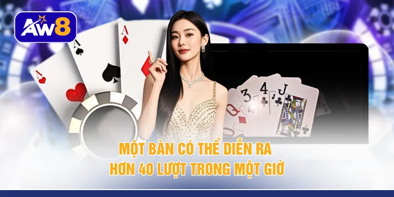 Một bàn có thể diễn ra hơn 40 lượt trong một giờ