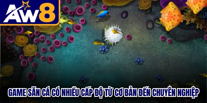 Game săn cá có rất nhiều cấp độ từ cơ bản đến chuyên nghiệp
