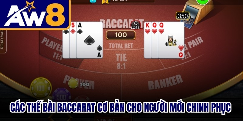 Các thế bài baccarat cơ bản cho người mới chinh phục dễ dàng nắm bắt