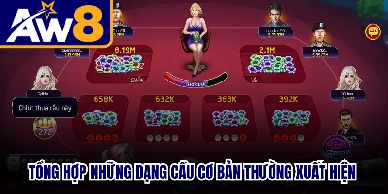 Tổng hợp những dạng cầu cơ bản thường xuất hiện trên bàn cược hiện nay